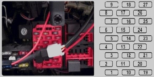 mg-zr cabin fuse panel Cabin located fuse panel of the 2004 MG-ZR